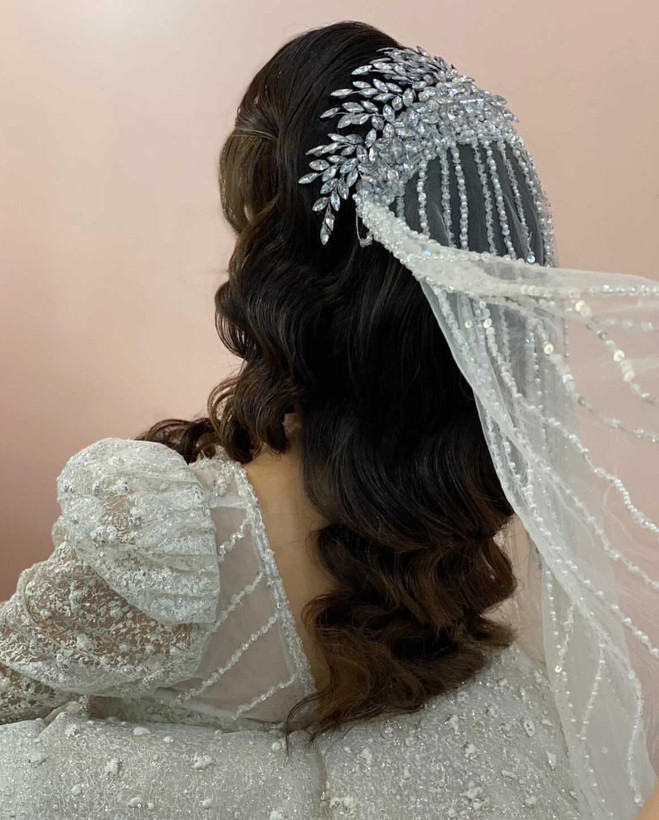 ریسه مو عروس مدل سنگی