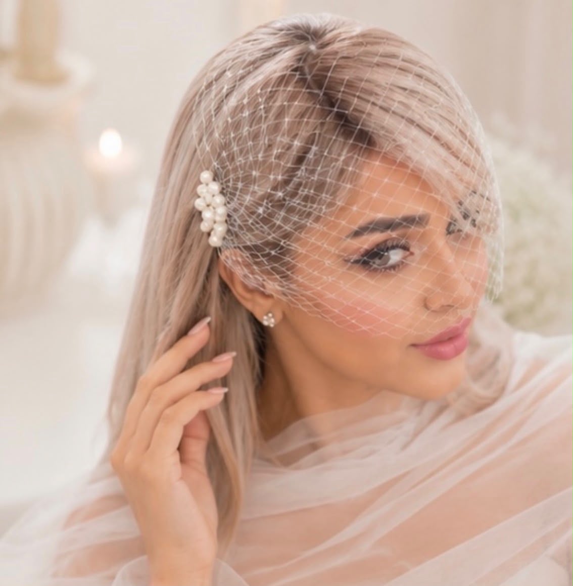 هدپیس توری مدل مرواریددار
